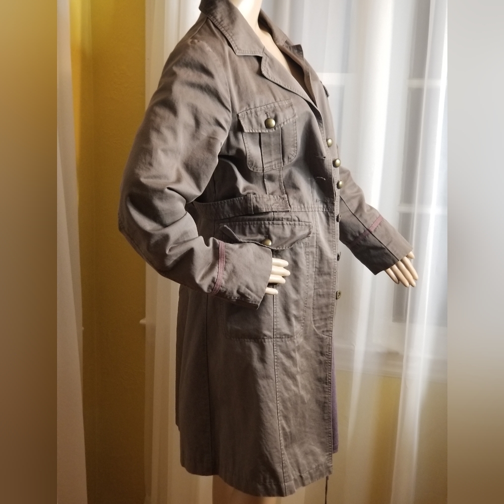 H&M Brown Button-Up Jacket - Picture 4 of 10